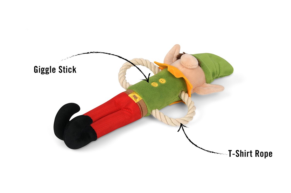 Santa's Litlle Elf-er Dog Toy