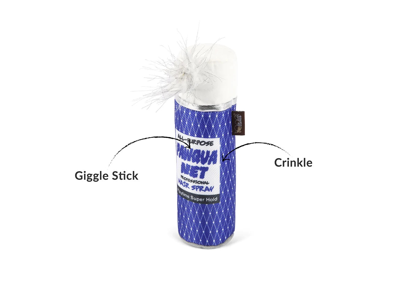 Pawqua Net Hairspray Plush Dog Toy