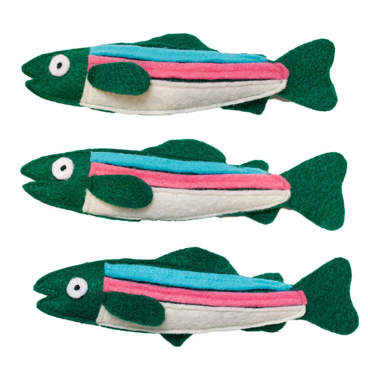 Trout - Catnip/Silvervine Cat Toy (1 Trout)