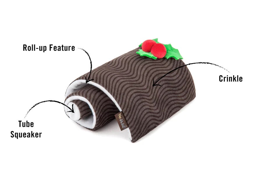 Yummy Yuletide Log Plush Dog Toy